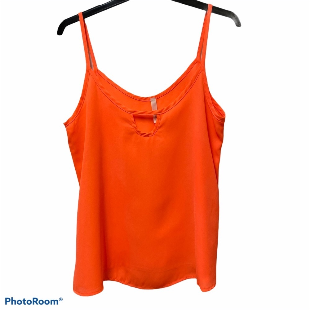 A+ Ellen Bright Tangerine Tank Top